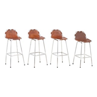 Charlotte Perriand "Les Arcs" Bar Stools, 4 For Sale