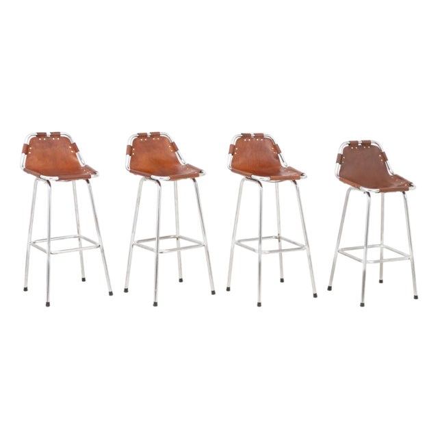 Charlotte Perriand "Les Arcs" Bar Stools, 4 For Sale