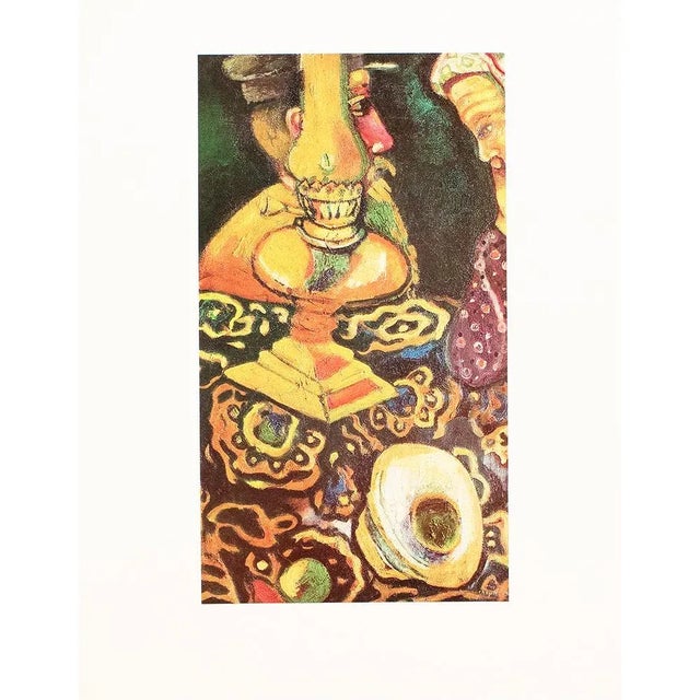 1972 After Marc Chagall "Still Life With Lamp", Full-Color Parisian Print For Sale In Dallas - Image 6 of 7