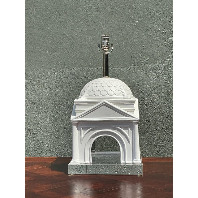 Vintage Architectural Ceramic Table Lamp For Sale - Image 4 of 17