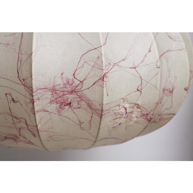 Mid-Century Modern Italian Coccoon Pendant Lampshade in Resin, 1960s For Sale - Image 14 of 18