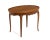 French Country Antique French Walnut Coffee Cocktail Table Cabriole Leg Hoof Feet For Sale - Image 3 of 12