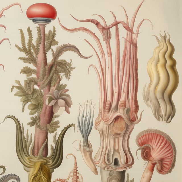 2020s 24" X 18" Fantasy Seascape Fine Art Print / Sea Shells / Seaside For Sale - Image 5 of 7