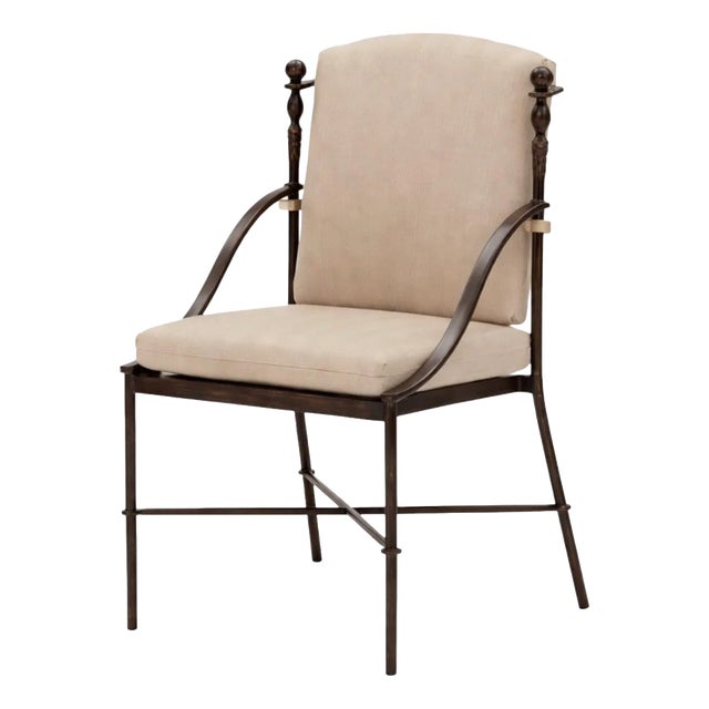 Montecito Outside Dining Armchairs in Bronze Finish by Michael Taylor, Set of 11 For Sale