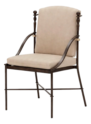 Montecito Outside Dining Armchairs in Bronze Finish by Michael Taylor, Set of 11