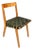 Mid-Century Modern Model 666 Side Chair in Birch & Green Strapping Attributed to Jens Risom for Knoll, Usa, Circa 1950s For Sale