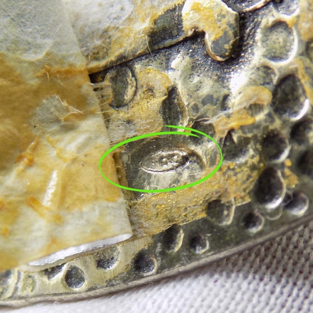 Silver Vintage Italian Handmade Genuine Silver Drunken Man on the Street Figurine Miniature For Sale - Image 8 of 10