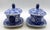 Circa 1810-1820 Pair of Staffordshire District Blue and White Sauciers and Undertrays For Sale - Image 4 of 9