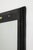 Late 20th Century Karl Springer Style Black Goat Skin Wall Mirror With Gold Leaf Accents For Sale - Image 5 of 16