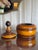 Antique lidded tobacco jar from the 19th-century. Also known as a Dutch Treen vessel, it dates back to around 1840. It...