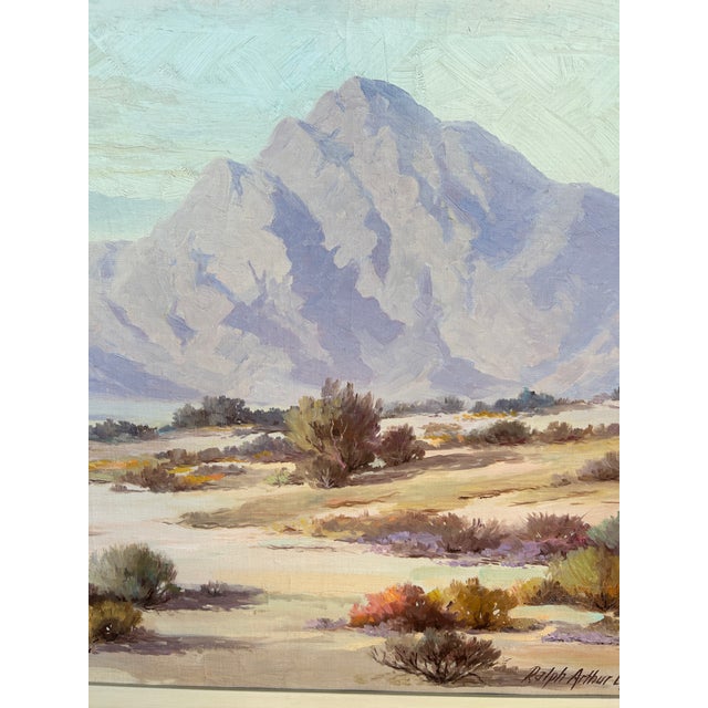 1940s Coachella Desert Ralph Arthur Lytle Original Oil on Canvas, Framed For Sale - Image 4 of 8