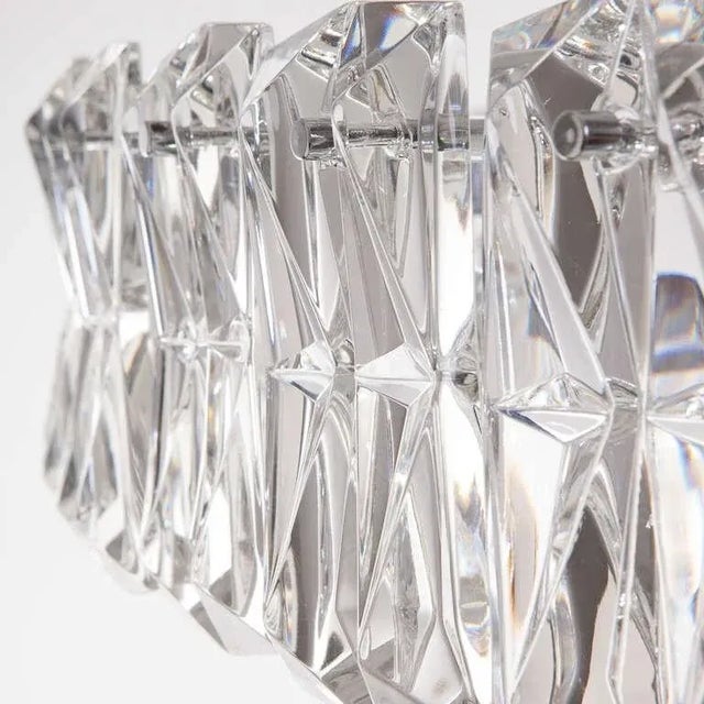 Mid-Century Modern Monumental 52" Kinkeldey Crystal Chandelier For Sale - Image 3 of 11