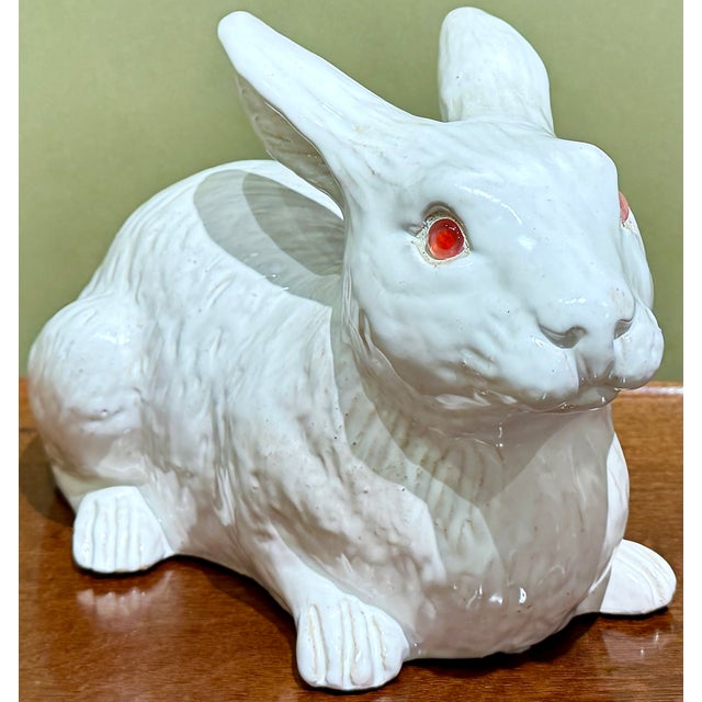 Bavent Terracotta Large Rabbit Figurine, France Circa 1890 For Sale - Image 9 of 11