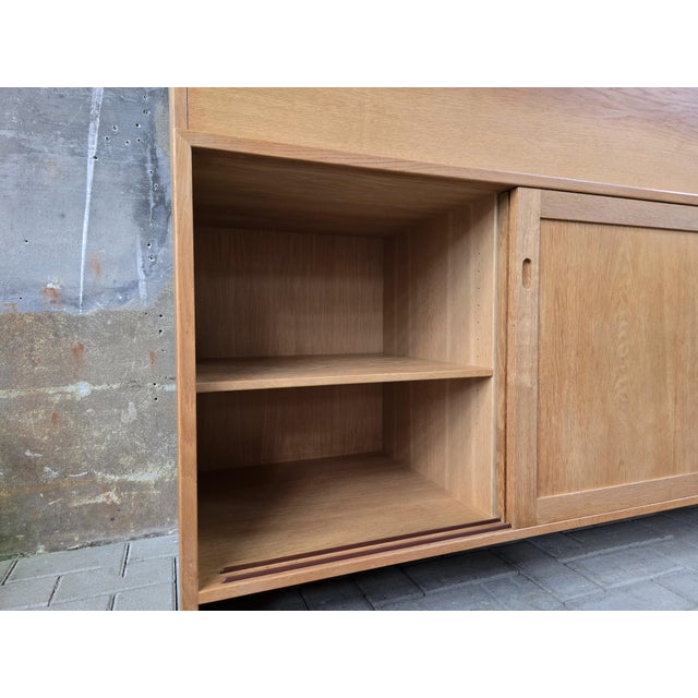 Vintage Cabinet and Secretaire in Light Oak by Hans J. Wegner for Ry Møbler, 1970s For Sale - Image 13 of 18