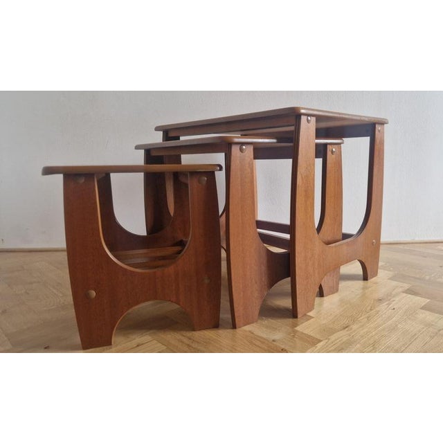 Teak Nesting Tables, Denmark, 1970s, Set of 3 For Sale - Image 12 of 18