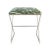X marks the spot for style! The X Side stool, with its polished nickel frame and cushion in luxe sea glass print...