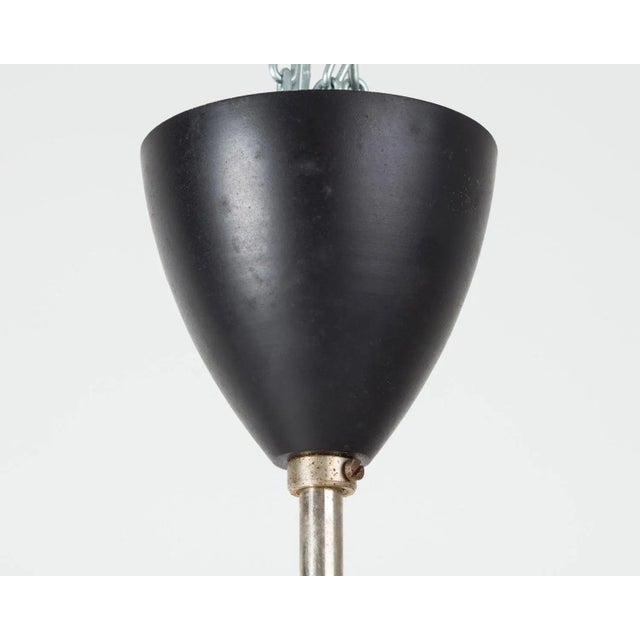 Opaline Ribbed Glass Pendant from Kamenický Šenov, 1950s For Sale - Image 9 of 11