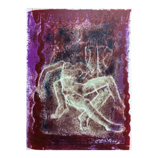 1968 MacAvoy Signed Original Lithograph Aveu Monosyllabique For Sale