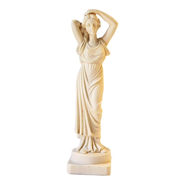 Italian Neoclassical Female Sculpture Statue, Small For Sale