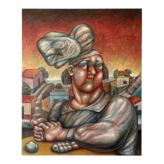 1990s 'La Hacedora De Peces' by Postwar & Contemporary Venezuelan Artist Ender Cepeda For Sale