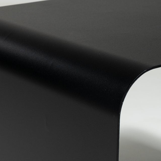 Modern Early 21st Century Poland Black Wood Side Table For Sale - Image 3 of 15