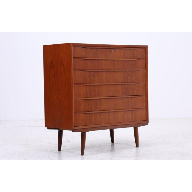 Mid-Century Danish Teak Tallboy For Sale - Image 11 of 13