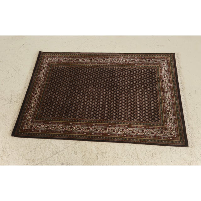 100% Wool Approx. 4 X 6 Area Rug For Sale - Image 10 of 10