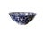 Vintage Italian Stoviglierie Hand-Painted Blue & White Spongeware Ceramic Serving Bowl For Sale - Image 6 of 9