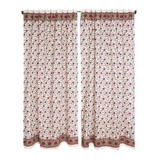 Gina 45" X 96" Magenta Curtain For Sale