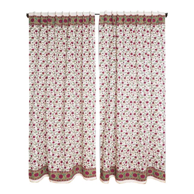 Gina 45" X 96" Magenta Curtain For Sale