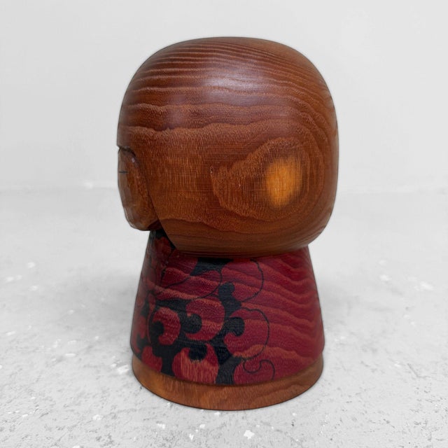 Japanese Shōwa Kokeshi by Issetsu Kuribayashi, 1970 For Sale - Image 9 of 11
