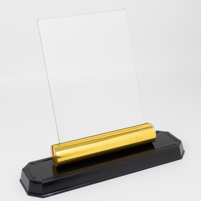 1940s Art Deco Modernist Brass and Bakelite Picture Photo Frame, 1940s For Sale - Image 5 of 10