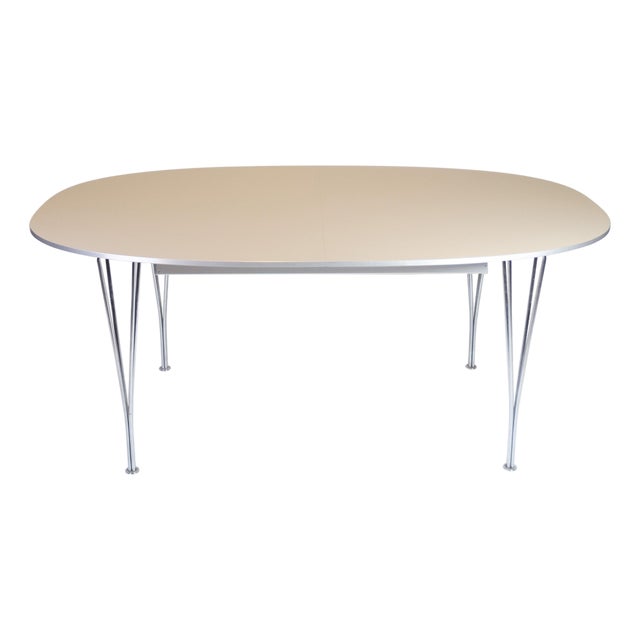 Model B616 Superellipse Dining Table by Piet Hein & Arne Jacobsen for Fritz Hansen For Sale