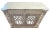 Modern Modern Goth Carved Acacia Wood 2-Door Accent Cabinet For Sale - Image 3 of 8