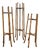 1970's McGuire Bamboo and Rawhide Leather-Wrapped Planter Stands - Set of 3 For Sale