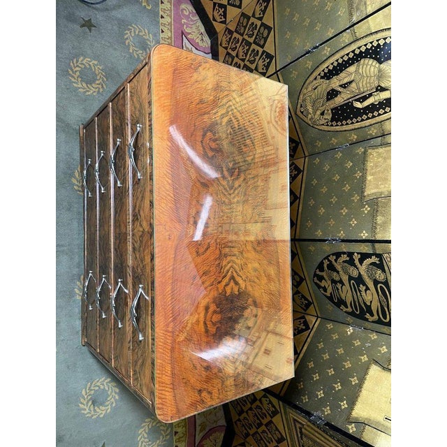 Brown Art Deco Chest of Drawers For Sale - Image 8 of 10