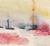 MCM painting on paper by artist Robert Brady Colborne (1931-2002). Signed and dated lower right; bearing estate stamp on...