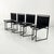Alias Model 91 Chairs in Black Leater by Mario Botta for Alias, 1990s, Set of 4 For Sale - Image 4 of 16