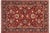 Blue Shabby Chic Floral 1990's Pak-Persian Red/Blue Wool Rug - 6'1'' X 8'9'' For Sale - Image 8 of 9
