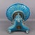 Blue Vintage Turquoise Majolica Centerpiece Stand, 1950s For Sale - Image 8 of 14