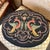 Victorian French Needlepoint 19th Century Footstool Rare Phoenix Bird Motif For Sale - Image 3 of 9