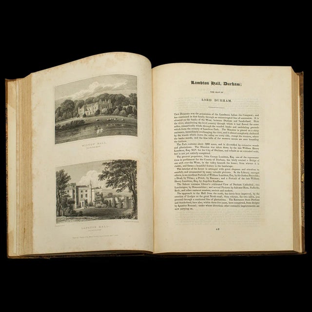 1829's 2 Antique Books, Jones' View of Seats Mansions & Noblemen For Sale - Image 6 of 12