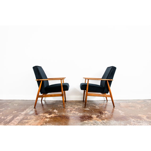 Vintage Lounge Chairs by H. Lis, Poland, 1970s, Set of 2 For Sale - Image 3 of 13