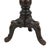 Turn of the century Victorian adjustable height piano stool with cast iron feet and miraculously-good-condition...