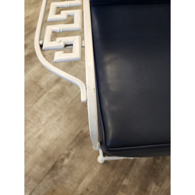 Vintage Faux Bamboo Cast Aluminum Lounge Chairs - A Pair For Sale - Image 12 of 12