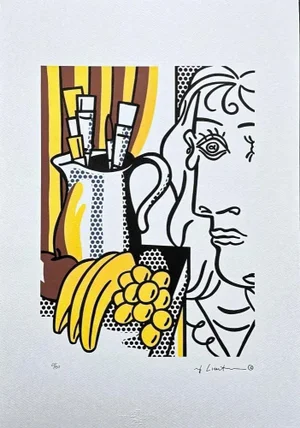 After Roy Lichtenstein, "Still Life I", 1990s, Silk-Screen