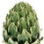 French Vintage Majolica Green Faience Artichokes - A Pair For Sale - Image 3 of 13