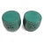 Ceramic Teal Drum Ceramic Garden Stool Small For Sale - Image 7 of 10