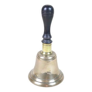 Late 19th Century English Brass School Bell For Sale