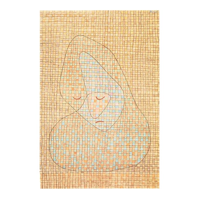1989 After Paul Klee "Mourning", Full-Color Print From France For Sale